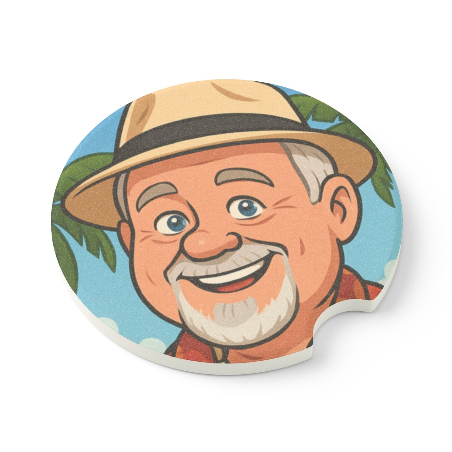 Elwood Soapstone Car Coaster - Fun Car Accessory, Unique Gift, Perfect for Road Trips, Dad Gifts, Auto Decor