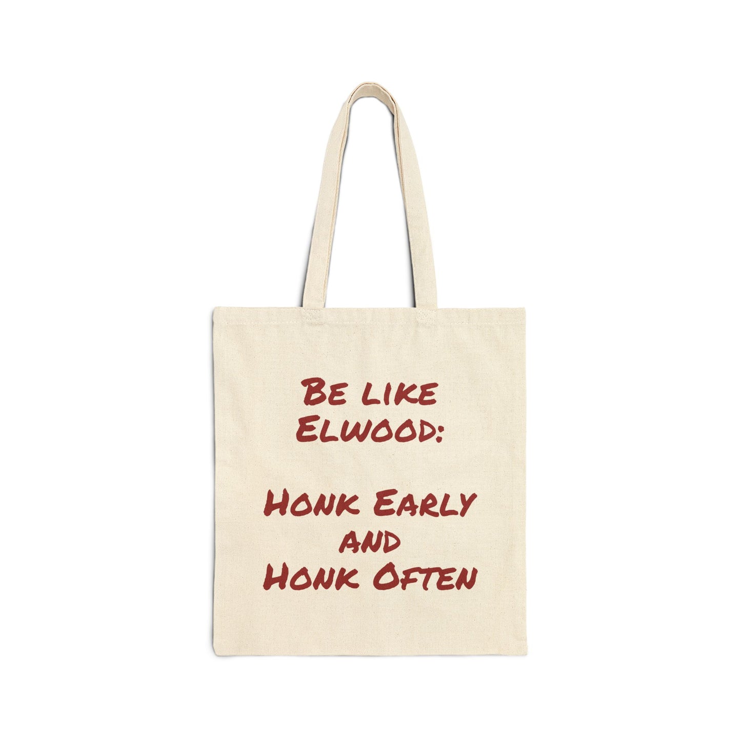 Be Like Elwood New Design Vibrant Cotton Canvas Tote Bag - Perfect for Eco-Friendly Shopping, Beach Days, Gifts, and Everyday Use