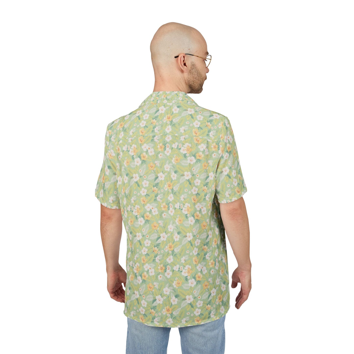 Elwood's Signature Light Green Unisex Hawaiian Shirt