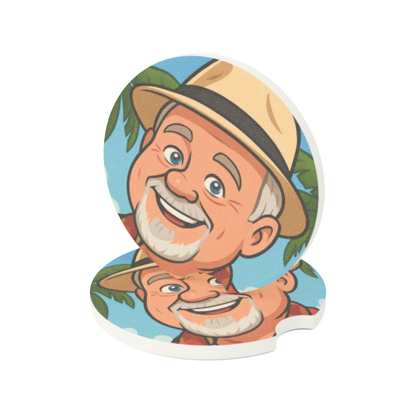 Elwood Soapstone Car Coaster - Fun Car Accessory, Unique Gift, Perfect for Road Trips, Dad Gifts, Auto Decor