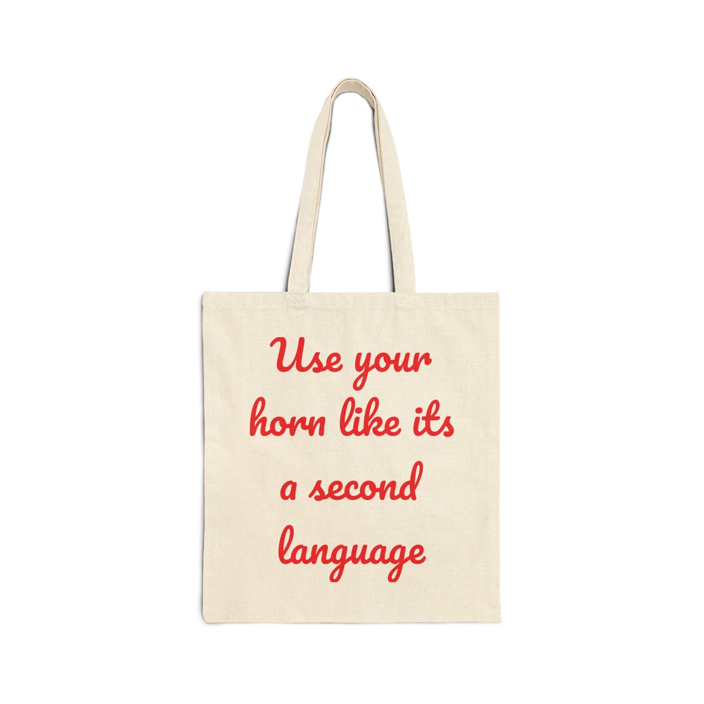 Use Your Horn Vibrant Cotton Canvas Tote Bag - Perfect for Eco-Friendly Shopping, Beach Days, Gifts, and Everyday Use