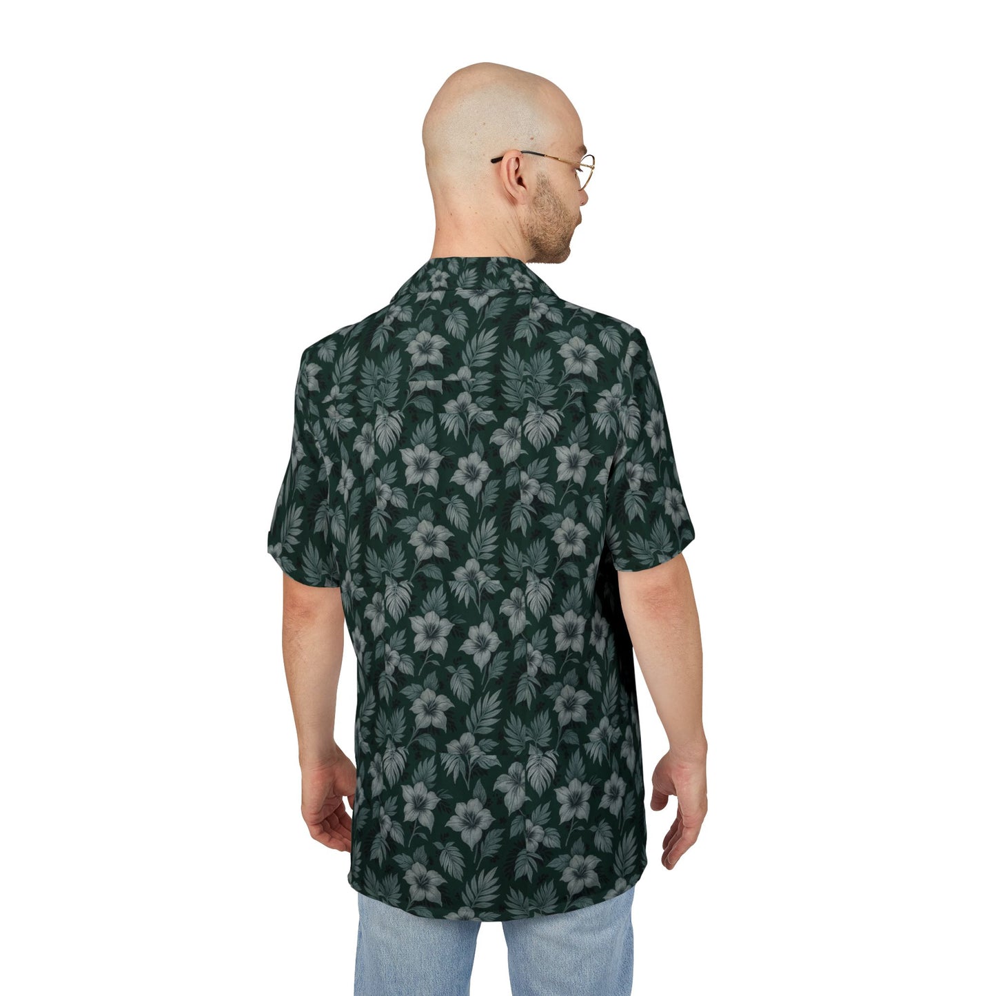Elwood's Signature Dark Green Unisex Hawaiian Shirt