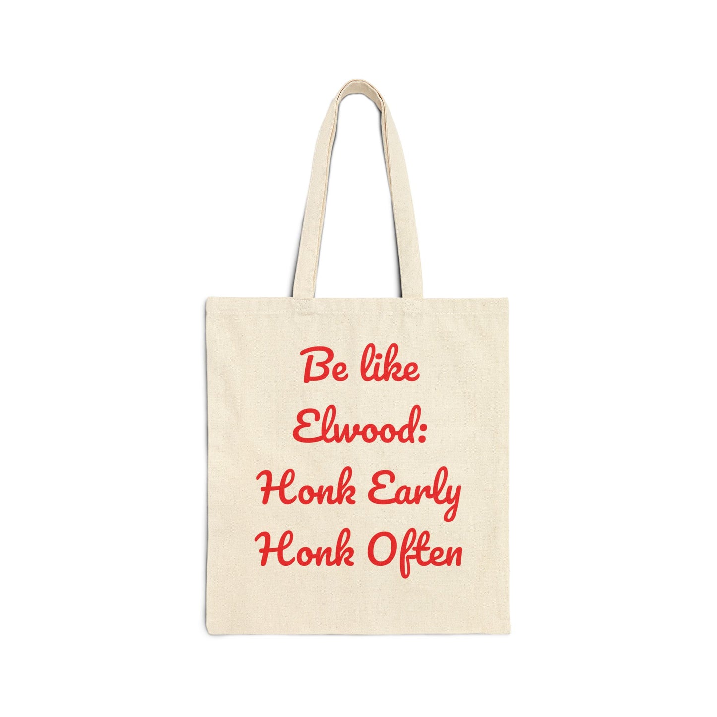 Be Like Elwood Vibrant Cotton Canvas Tote Bag - Perfect for Eco-Friendly Shopping, Beach Days, Gifts, and Everyday Use