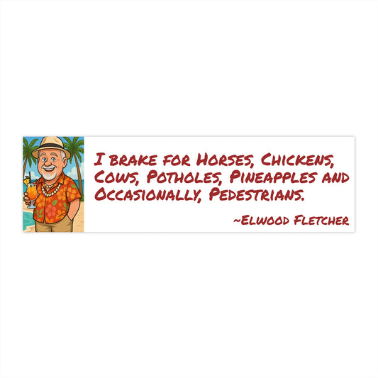 I Brake for... New Design Elwoodism Bumper Stickers