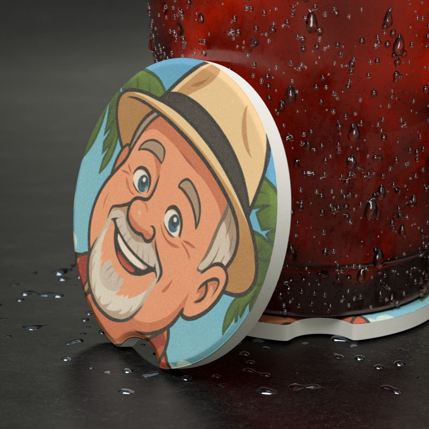 Elwood Soapstone Car Coaster