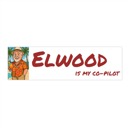 Elwood is my Co-pilot New Design Bumper Sticker