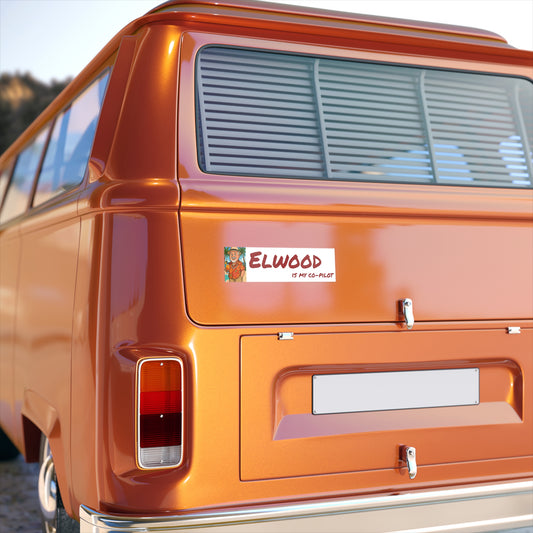 Elwood is my Co-pilot New Design Bumper Sticker