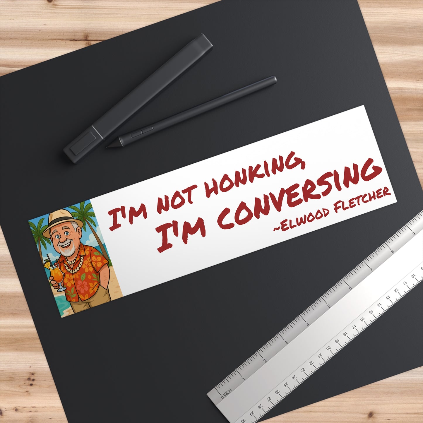 I'm not Honking... New Design Elwoodism Bumper Stickers