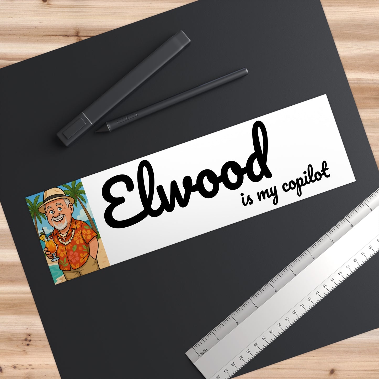 Elwood is my Copilot Bumper Sticker