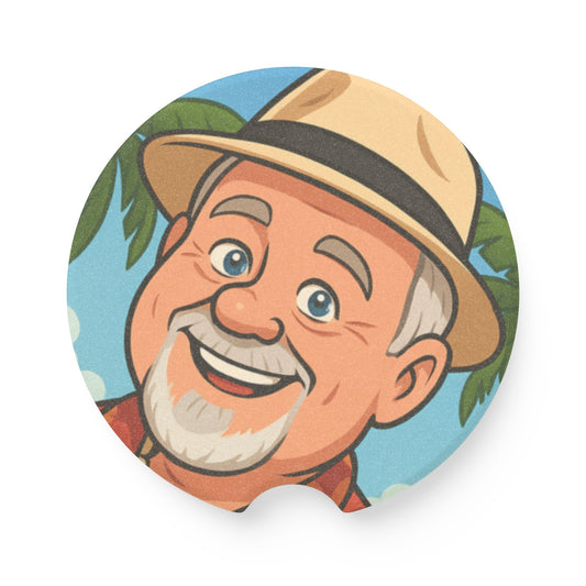Elwood Soapstone Car Coaster - Fun Car Accessory, Unique Gift, Perfect for Road Trips, Dad Gifts, Auto Decor