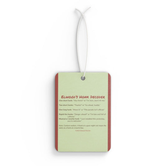 Elwood's Honk Decoder Car Air Freshener - Relax and Refresh Your Drive, Home Scent, Auto Accessories, Eco-Friendly Gift, Car Decor