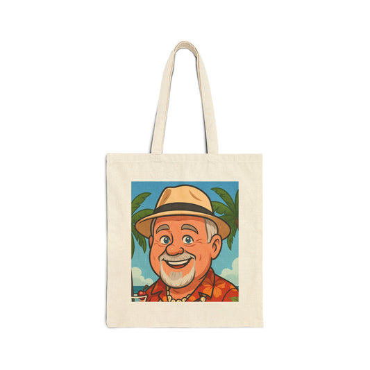 Fueled by Empanadas New Design Vibrant Cotton Canvas Tote Bag - Perfect for Eco-Friendly Shopping, Beach Days, Gifts, and Everyday Use
