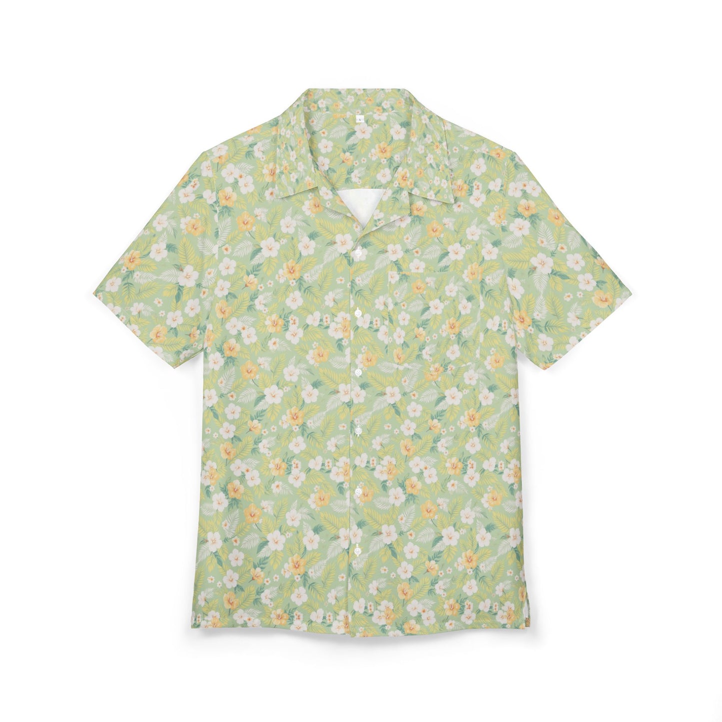Elwood's Signature Light Green Unisex Hawaiian Shirt